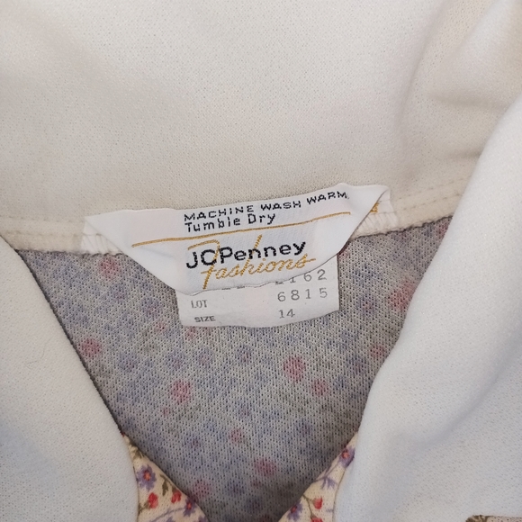Jcpenney Fashions Vintage Dress Long Sleeve Collared - Picture 8 of 8